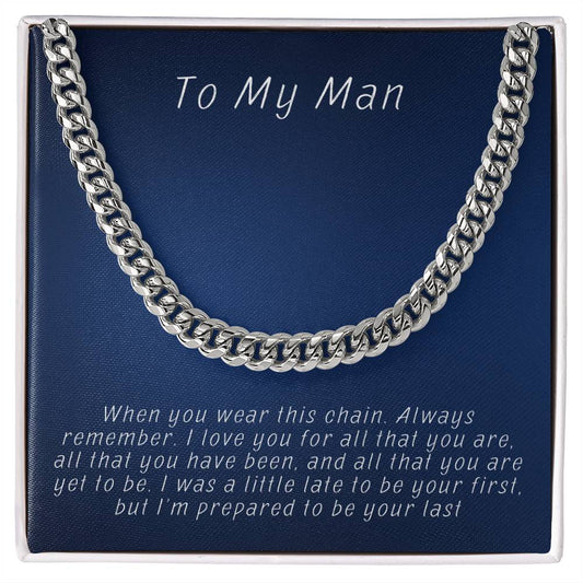 Husband- Prepared to be your last-Cuban Link Chain - Essential Home Zone Essential Home Zone Jewelry Husband- Prepared to be your last-Cuban Link Chain