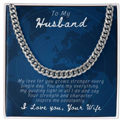 Husband- You are my everything-Cuban Link Chain - Essential Home Zone Essential Home Zone Jewelry Husband- You are my everything-Cuban Link Chain