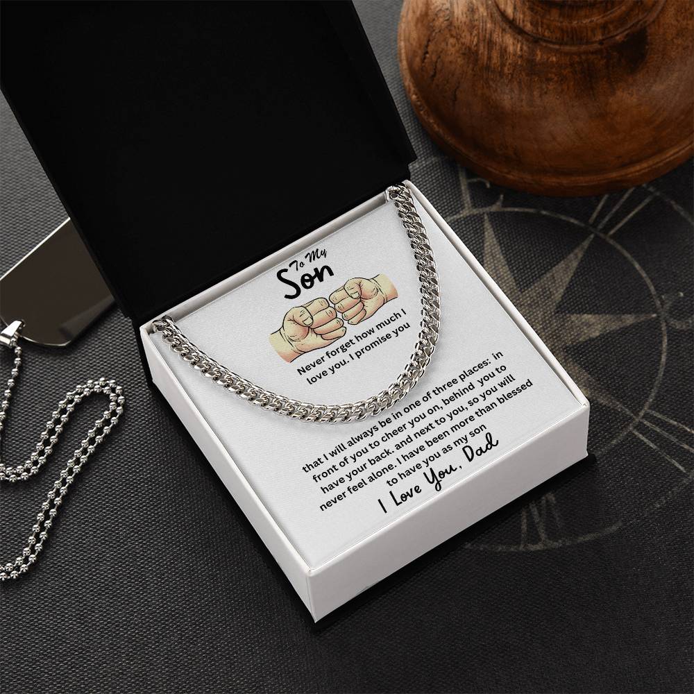 Son- One of three places-Cuban Link Chain - Essential Home Zone Essential Home Zone Jewelry Son- One of three places-Cuban Link Chain