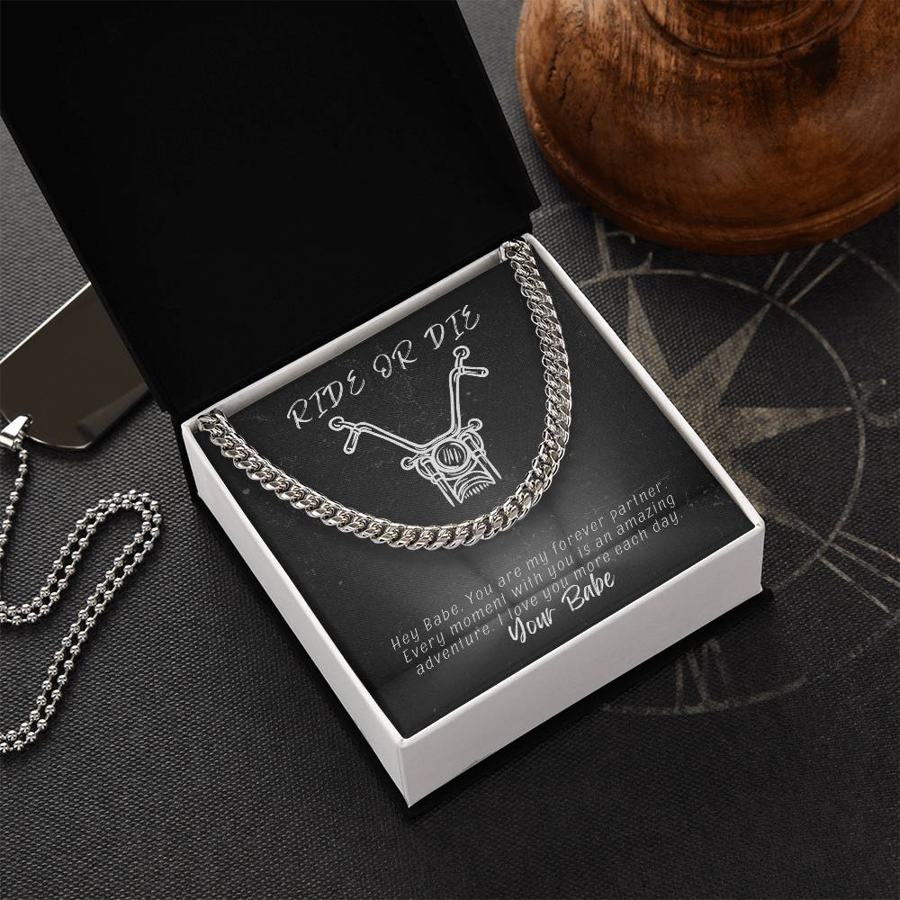 Ride Or Die-Husband-Cuban Link Chain 91