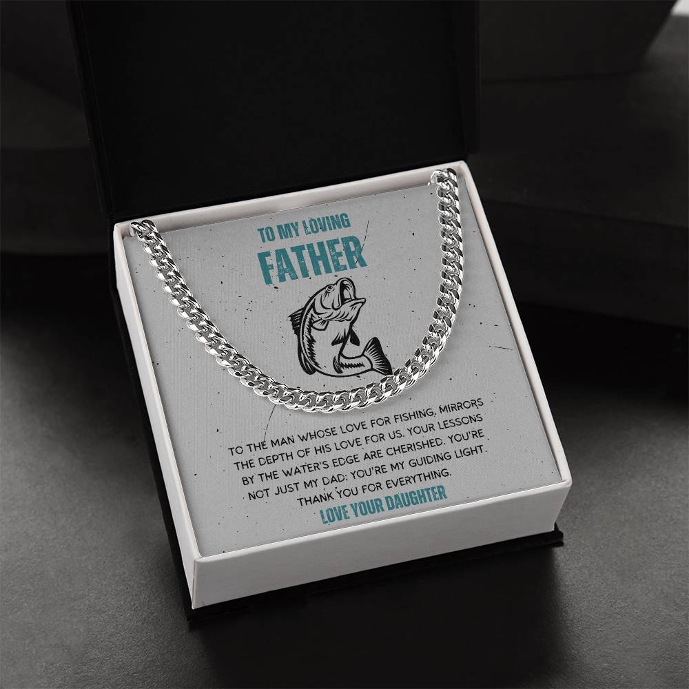 Dad-Cuban Link Chain with a Message Card 45