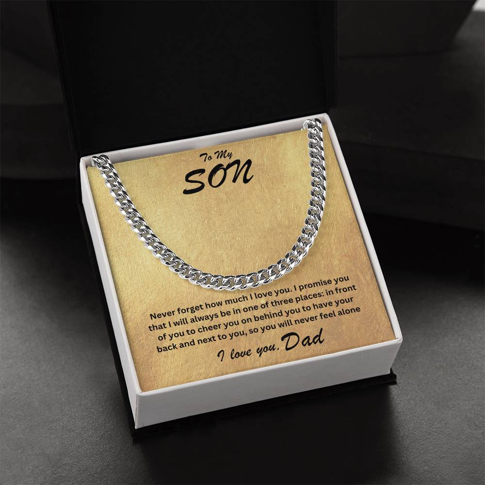 Son- One of three places-Cuban Link Chain - Essential Home Zone Essential Home Zone Jewelry Son- One of three places-Cuban Link Chain