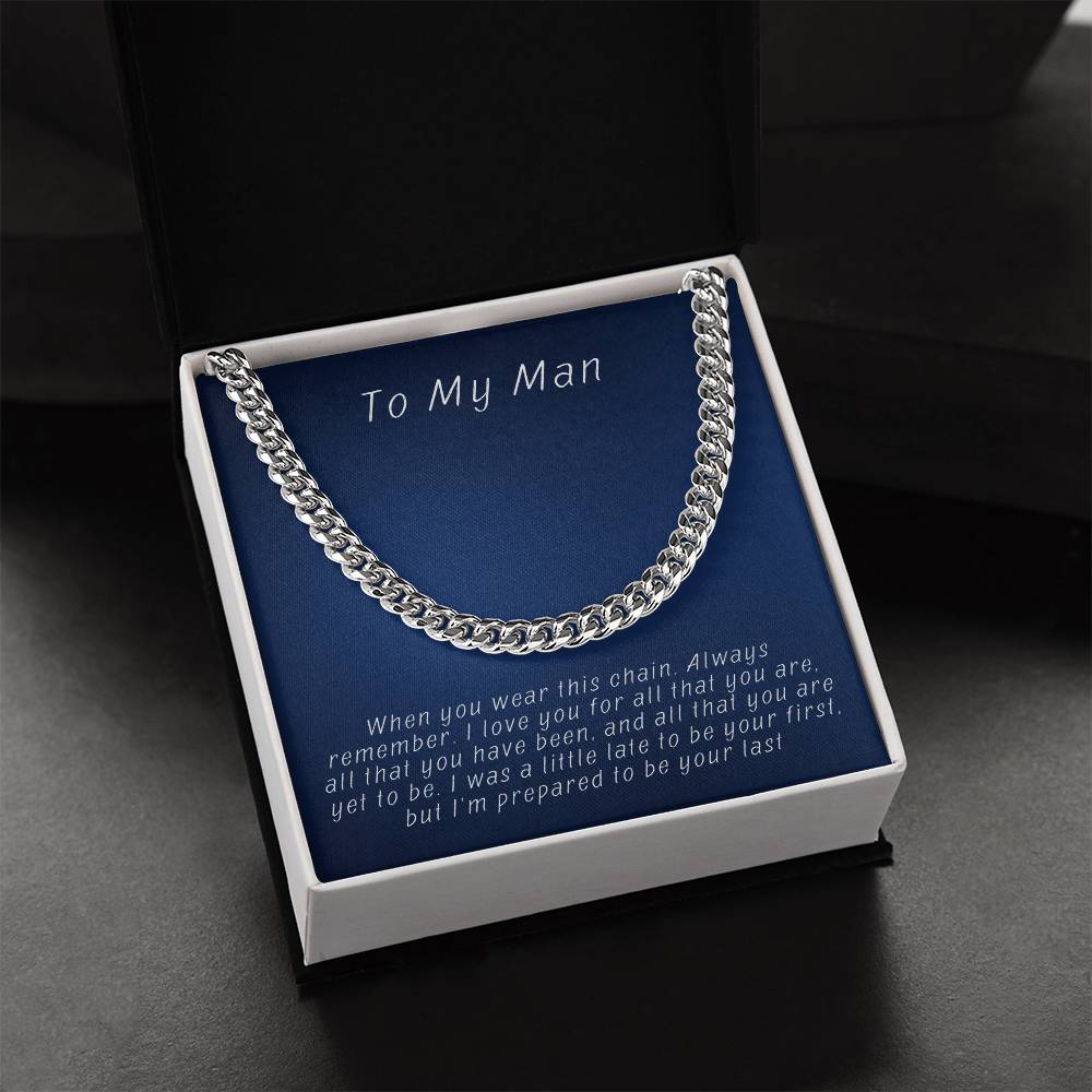 Husband- Prepared to be your last-Cuban Link Chain - Essential Home Zone Essential Home Zone Jewelry Husband- Prepared to be your last-Cuban Link Chain