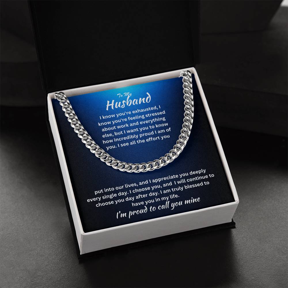 Husband-Cuban Link Chain 98