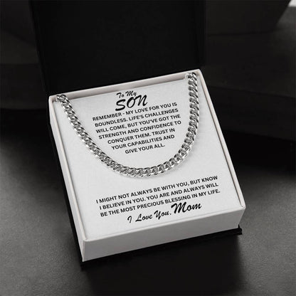 Son- My love for you-Cuban Link Chain - Essential Home Zone Essential Home Zone Jewelry Son- My love for you-Cuban Link Chain