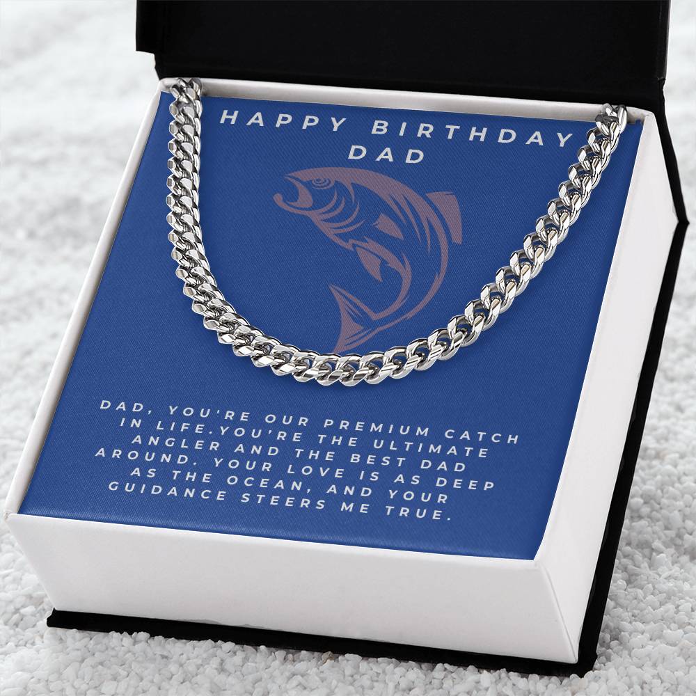 Dad- Our premium catch-Cuban Link Chain - Essential Home Zone Essential Home Zone Stainless Steel / Standard Box Jewelry Dad- Our premium catch-Cuban Link Chain