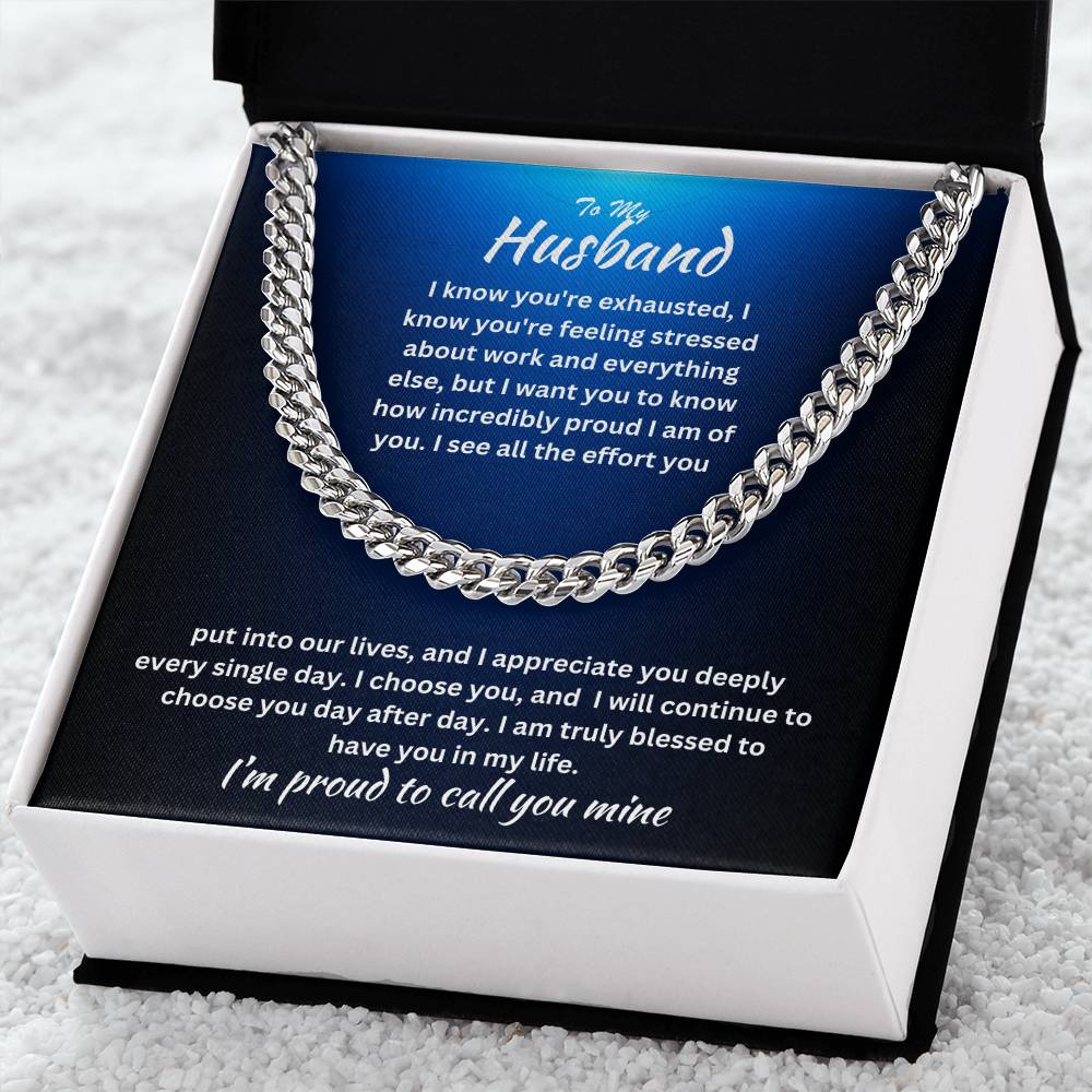 Husband-Cuban Link Chain 98