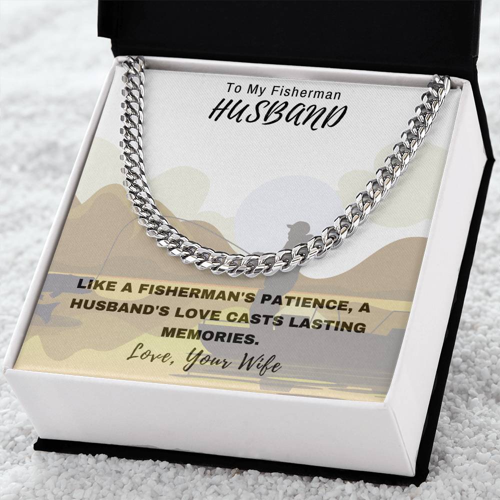 Husband- Fisherman-Cuban Link Chain - Essential Home Zone Essential Home Zone Jewelry Husband- Fisherman-Cuban Link Chain