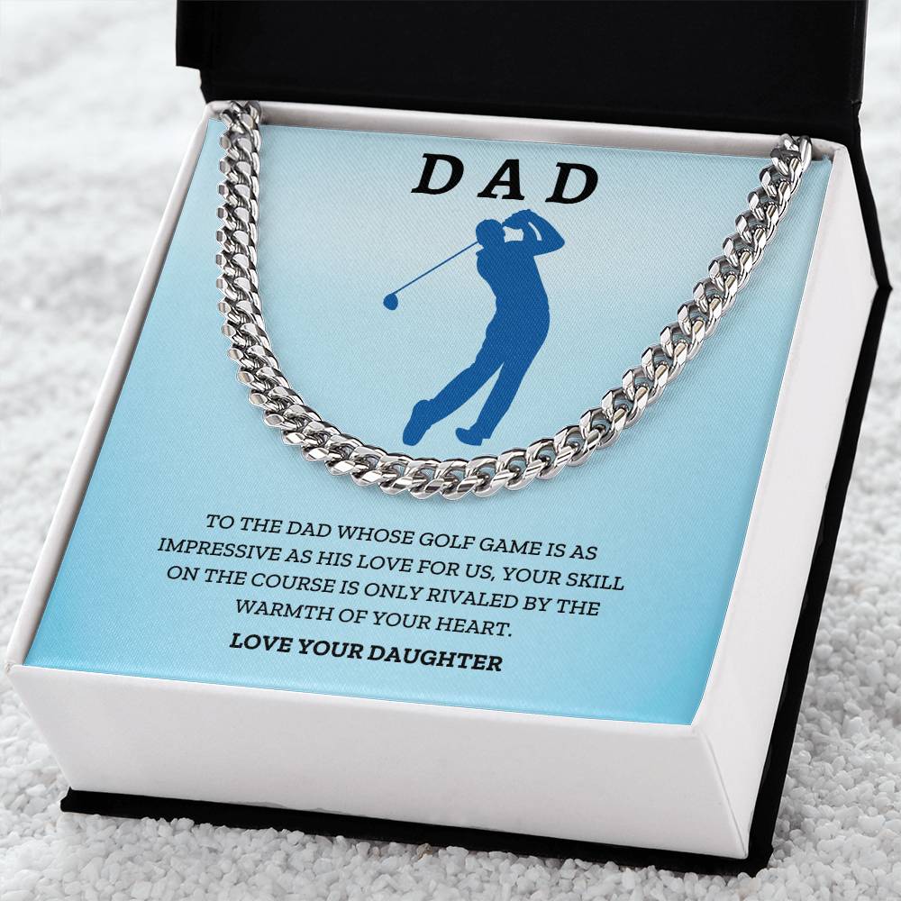 Dad- His love for us-Cuban Link Chain - Essential Home Zone Essential Home Zone Stainless Steel / Standard Box Jewelry Dad- His love for us-Cuban Link Chain