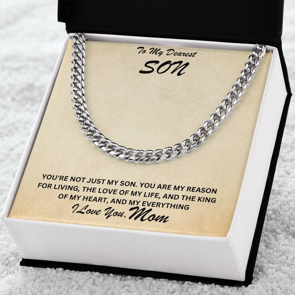 Son- My reason for living-Cuban Link Chain - Essential Home Zone Essential Home Zone Jewelry Son- My reason for living-Cuban Link Chain