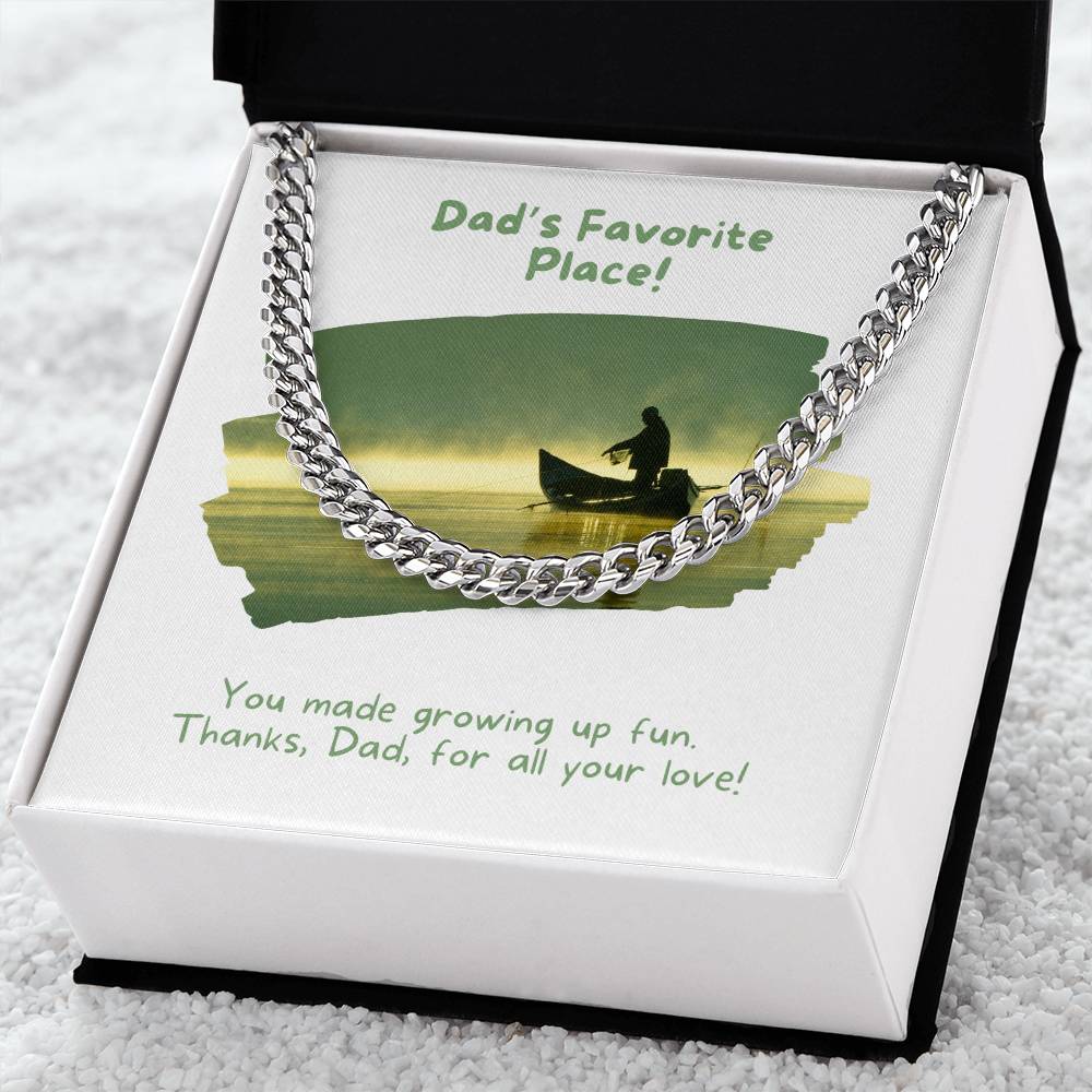 Dad- Made growing up fun-Cuban Link Chain - Essential Home Zone Essential Home Zone Stainless Steel / Standard Box Jewelry Dad- Made growing up fun-Cuban Link Chain