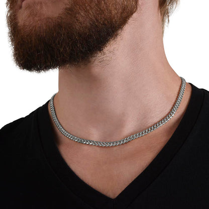 Dad- Always your little boy-Cuban Link Chain - Essential Home Zone Essential Home Zone Jewelry Dad- Always your little boy-Cuban Link Chain