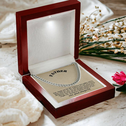 Dad- The endless love-Cuban Link Chain - Essential Home Zone Essential Home Zone Jewelry Dad- The endless love-Cuban Link Chain