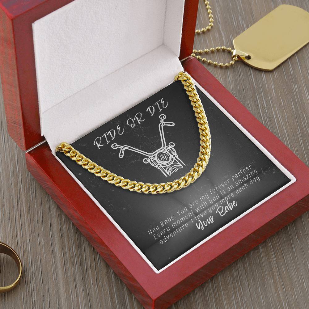 Ride Or Die-Husband-Cuban Link Chain 91