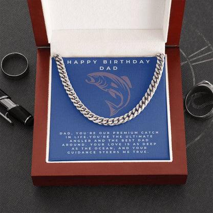 Dad- Our premium catch-Cuban Link Chain - Essential Home Zone Essential Home Zone Stainless Steel / Luxury Box Jewelry Dad- Our premium catch-Cuban Link Chain