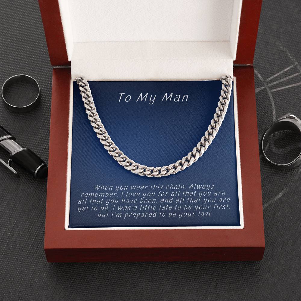 Husband- Prepared to be your last-Cuban Link Chain - Essential Home Zone Essential Home Zone Stainless Steel / Luxury Box Jewelry Husband- Prepared to be your last-Cuban Link Chain