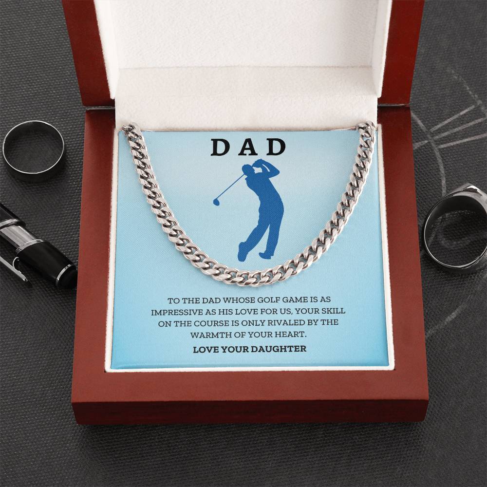 Dad- His love for us-Cuban Link Chain - Essential Home Zone Essential Home Zone Stainless Steel / Luxury Box Jewelry Dad- His love for us-Cuban Link Chain