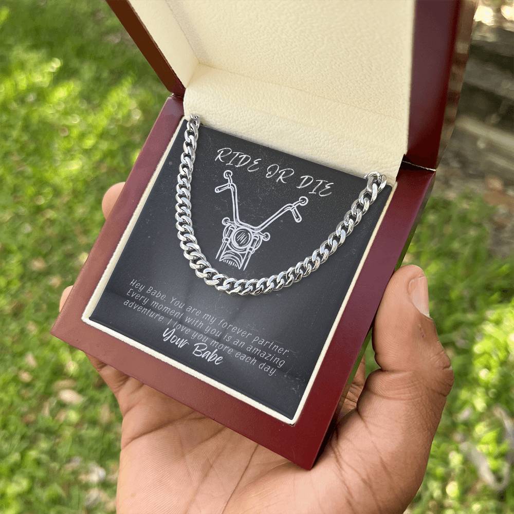 Ride Or Die-Husband-Cuban Link Chain 91