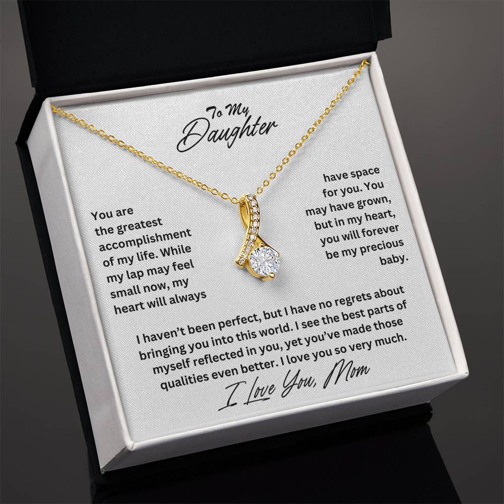 Daughter- My precious baby -Alluring Beauty Necklace - Essential Home Zone Essential Home Zone 18K Yellow Gold Finish / Standard Box Jewelry Daughter- My precious baby -Alluring Beauty Necklace