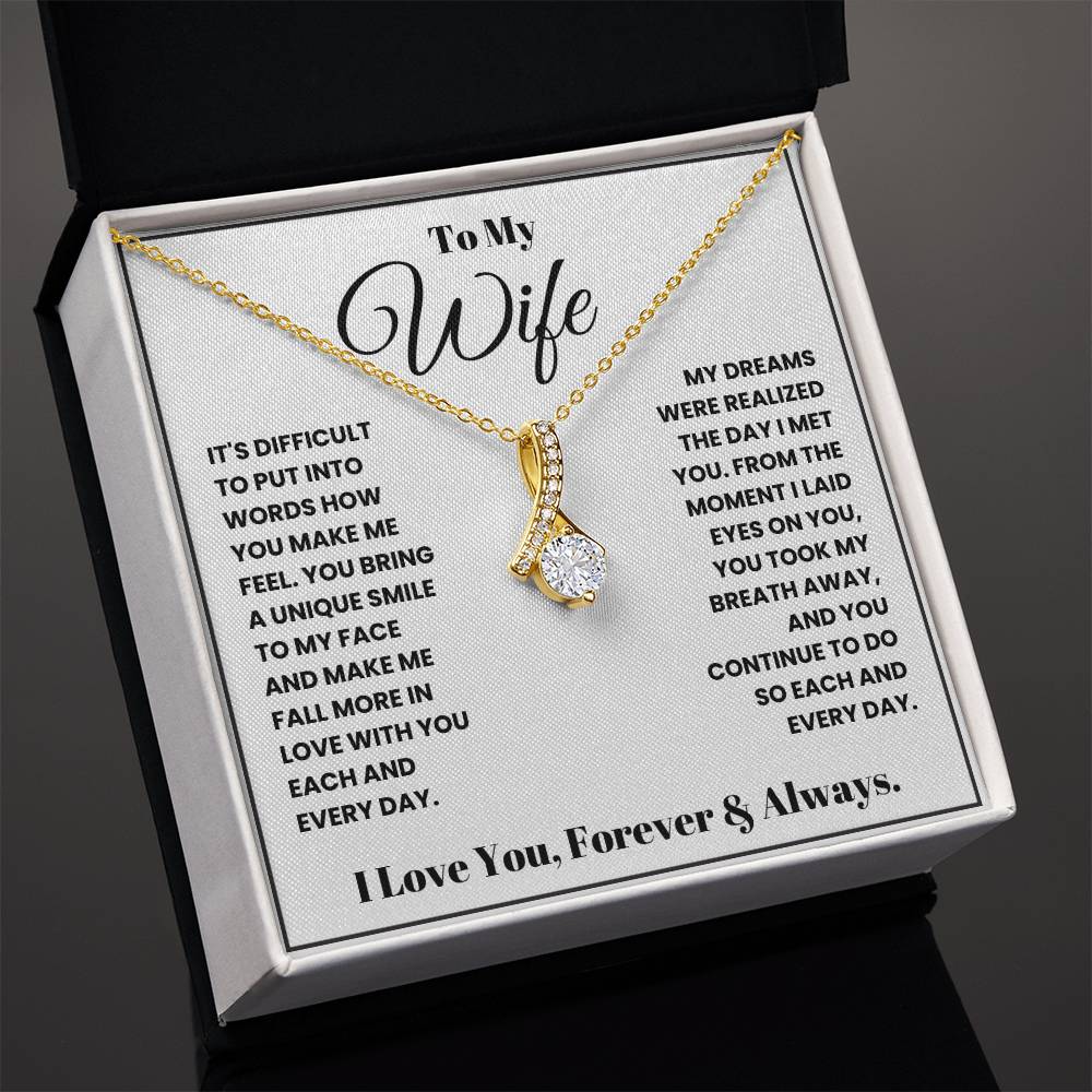 Wife-You took my breath away- Alluring Beauty necklace - Essential Home Zone Essential Home Zone Jewelry Wife-You took my breath away- Alluring Beauty necklace