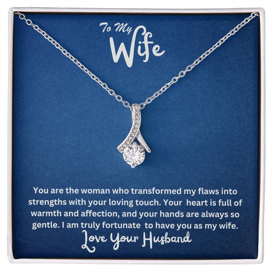 Wife-Transformed my flaws into strengths- Alluring Beauty necklace - Essential Home Zone Essential Home Zone Jewelry Wife-Transformed my flaws into strengths- Alluring Beauty necklace