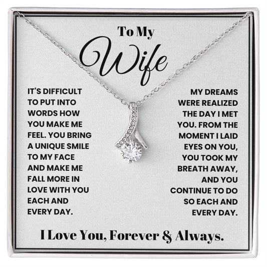 Wife-You took my breath away- Alluring Beauty necklace - Essential Home Zone Essential Home Zone Jewelry Wife-You took my breath away- Alluring Beauty necklace