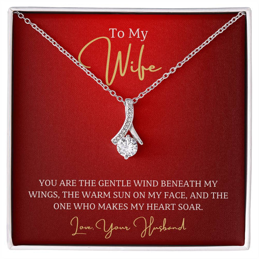 Wife-Wind beneath my wings- Alluring Beauty necklace - Essential Home Zone Essential Home Zone Jewelry Wife-Wind beneath my wings- Alluring Beauty necklace