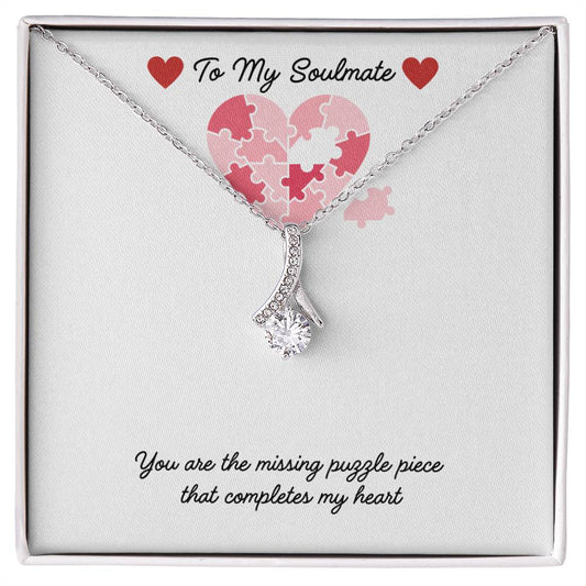 Soulmate-missing puzzle piece-Alluring Beauty necklace - Essential Home Zone Essential Home Zone Jewelry Soulmate-missing puzzle piece-Alluring Beauty necklace