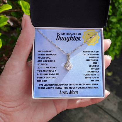 Daughter- Your beauty shines through-Alluring Beauty Necklace - Essential Home Zone Essential Home Zone Jewelry Daughter- Your beauty shines through-Alluring Beauty Necklace