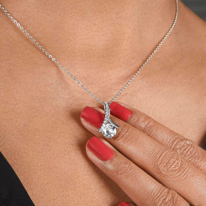 Wife-You took my breath away- Alluring Beauty necklace - Essential Home Zone Essential Home Zone White Gold Finish / Standard Box Jewelry Wife-You took my breath away- Alluring Beauty necklace