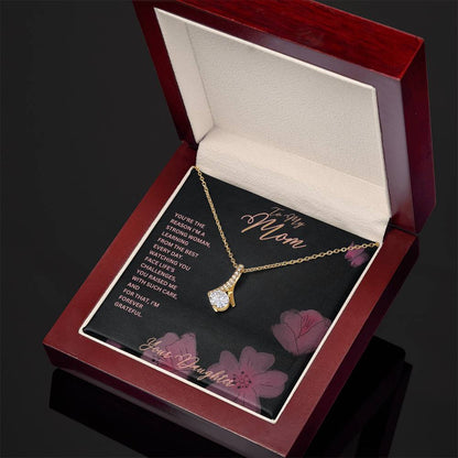 Mom-Reason I’m a strong woman-Alluring Beauty necklace - Essential Home Zone Essential Home Zone 18K Yellow Gold Finish / Luxury Box Jewelry Mom-Reason I’m a strong woman-Alluring Beauty necklace