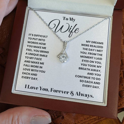 Wife-You took my breath away- Alluring Beauty necklace - Essential Home Zone Essential Home Zone Jewelry Wife-You took my breath away- Alluring Beauty necklace