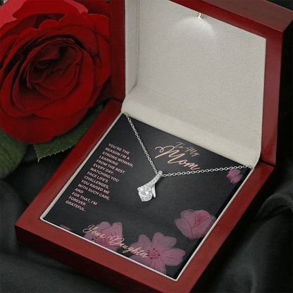 Mom-Reason I’m a strong woman-Alluring Beauty necklace - Essential Home Zone Essential Home Zone White Gold Finish / Luxury Box Jewelry Mom-Reason I’m a strong woman-Alluring Beauty necklace