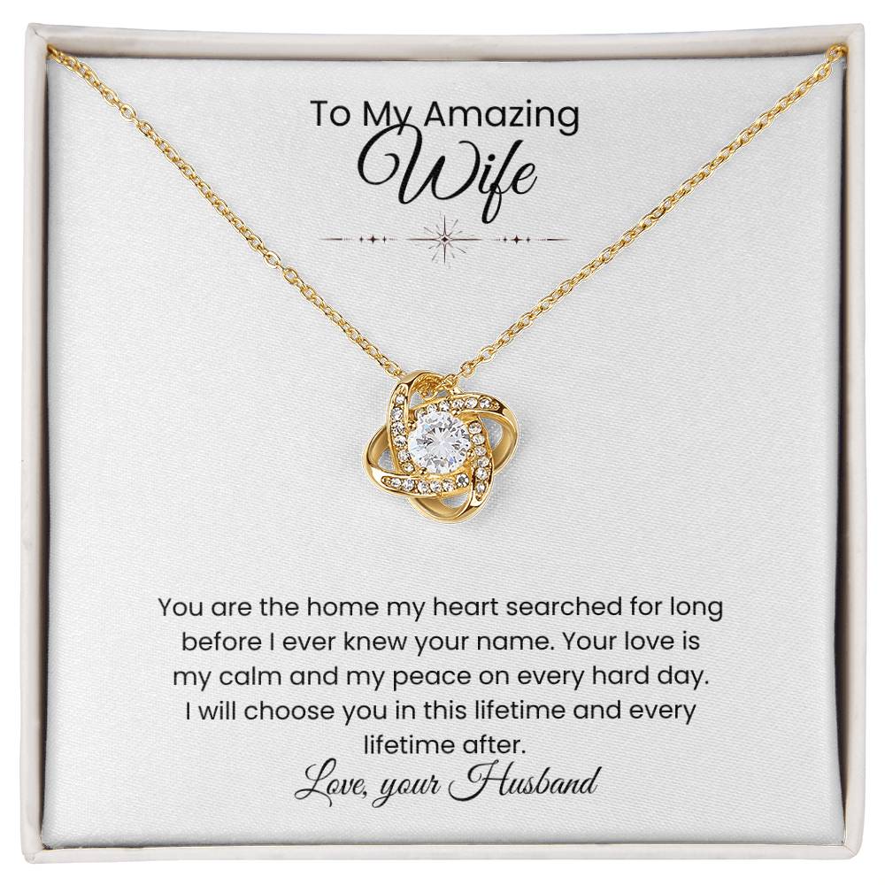 Wife- Love Knot Necklace – Eternal Love (192)