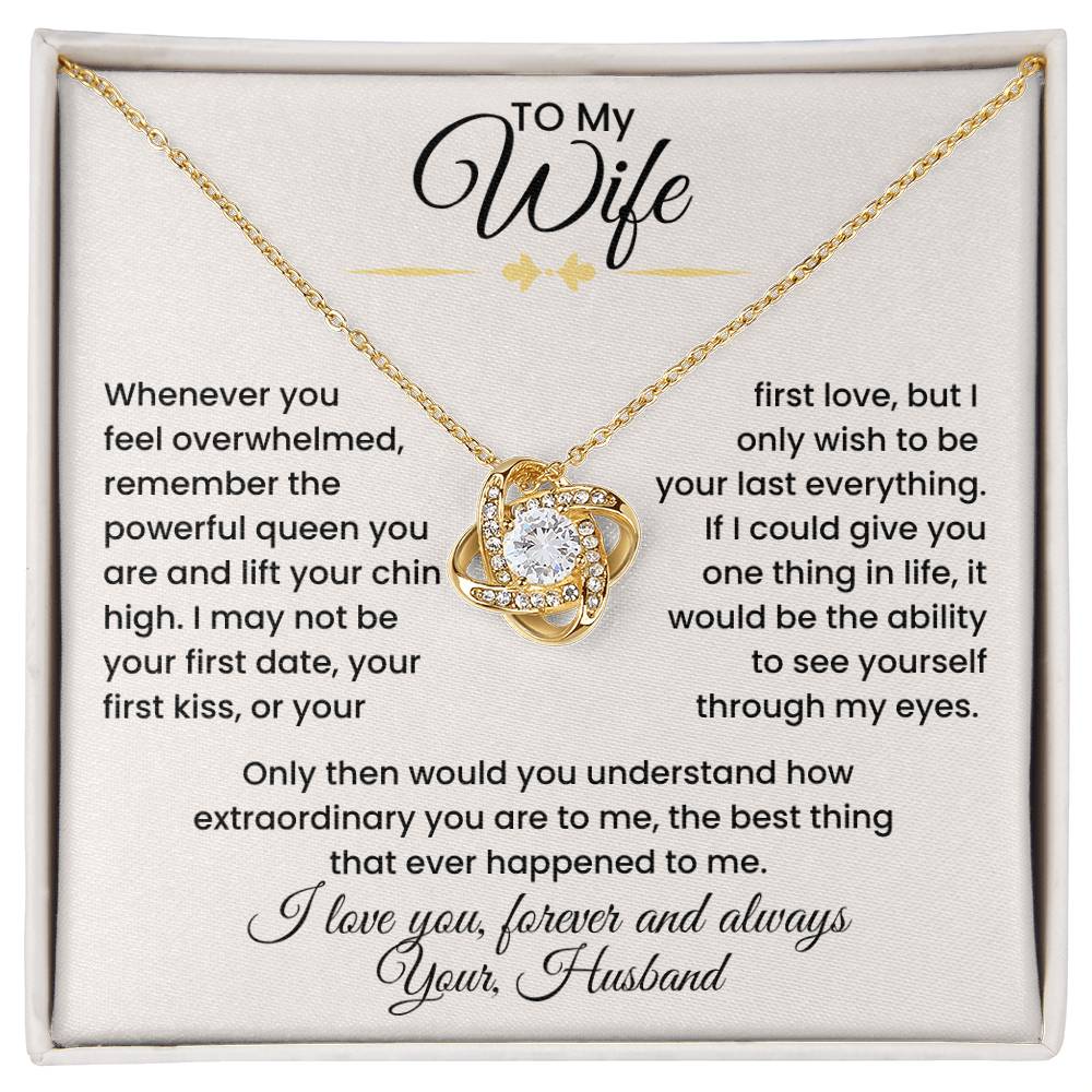 Wife- Love Knot Necklace – Eternal Love and Devotion (139)
