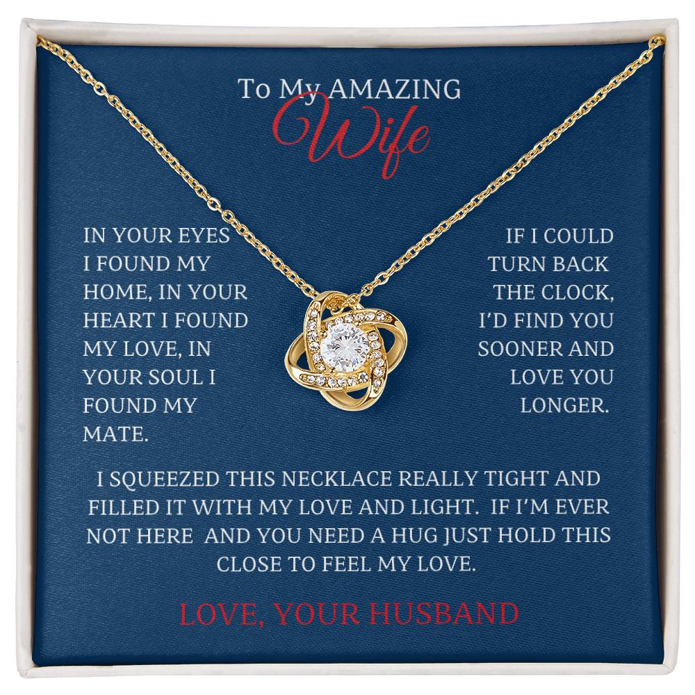 Wife- Love Knot Necklace – Eternal Love (75D)
