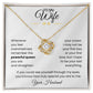 Wife- Love Knot Necklace – She Means Everything (138B)