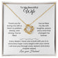 Wife- Love Knot Necklace – She Means Everything (185)