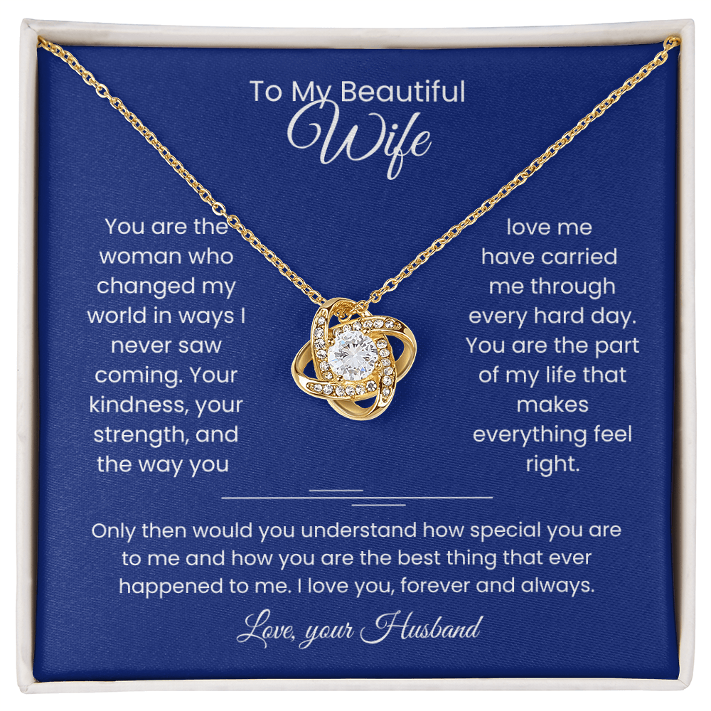 Wife- Love Knot Necklace – Eternal Love (188)