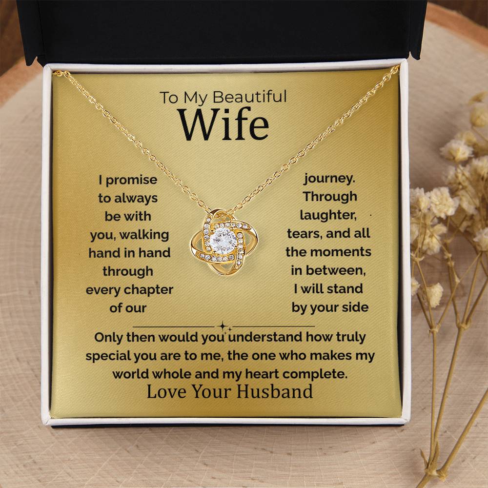 To My Wife Love Knot Necklace – Gift From the Heart (133)