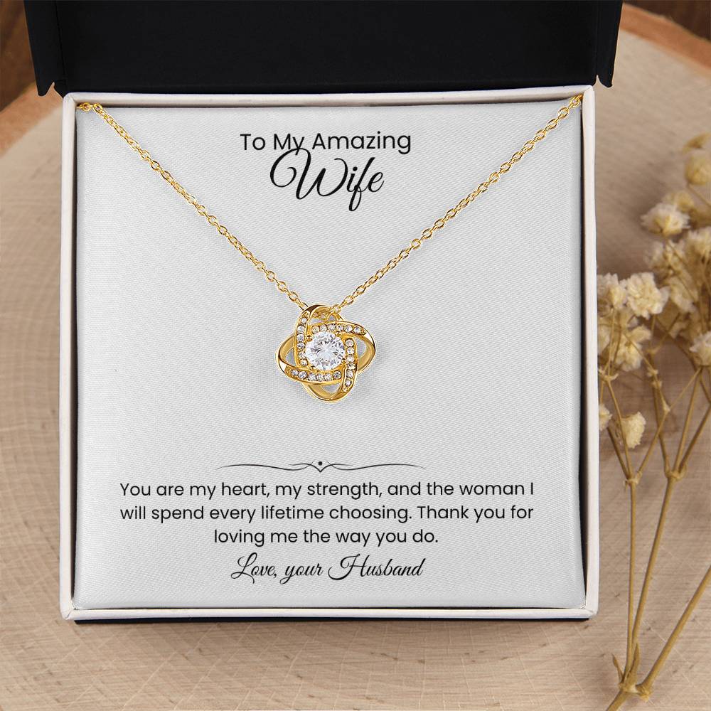 Wife- Love Knot Necklace – Eternal Love (174)