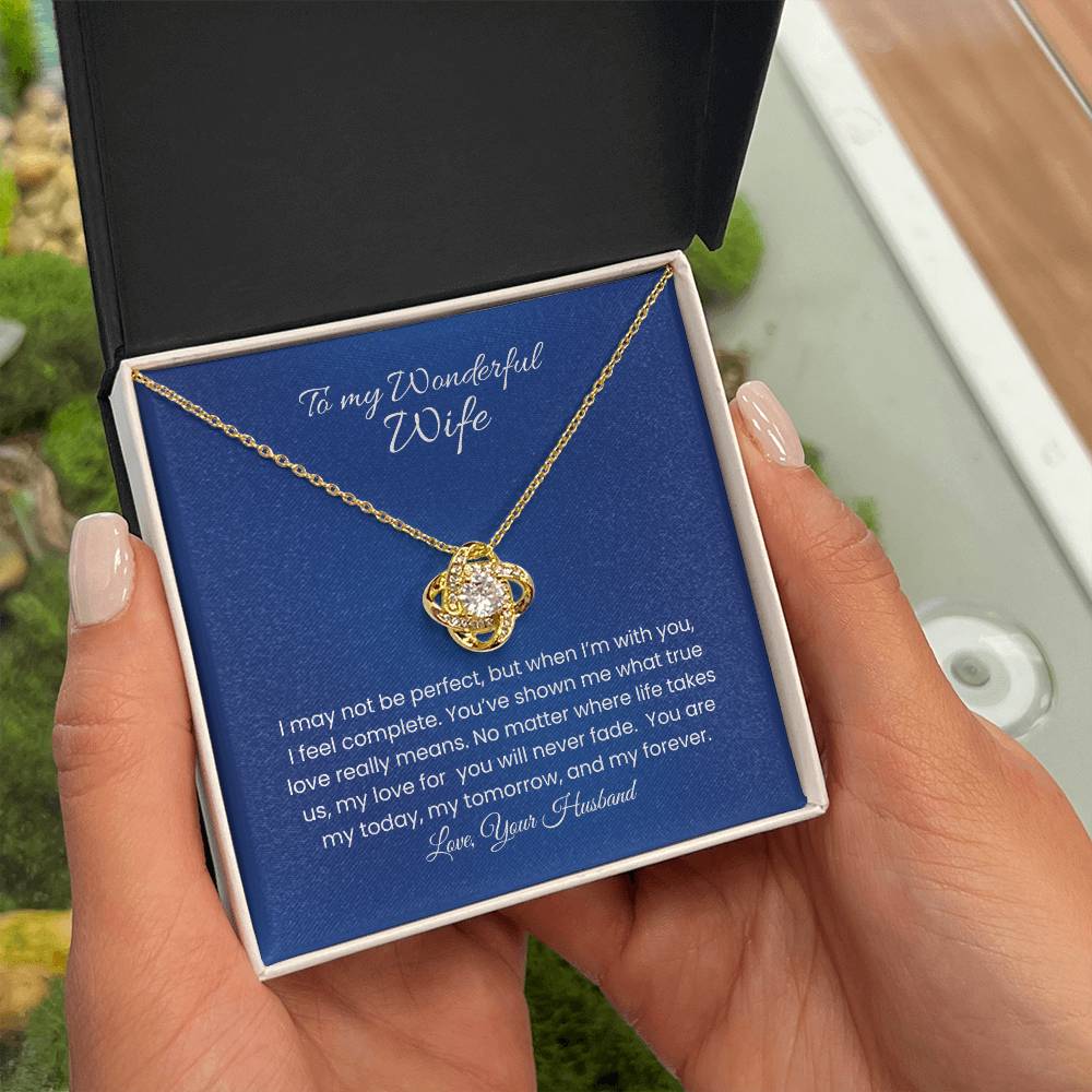 Wife – Love Knot Necklace, Unbreakable Bond (29)