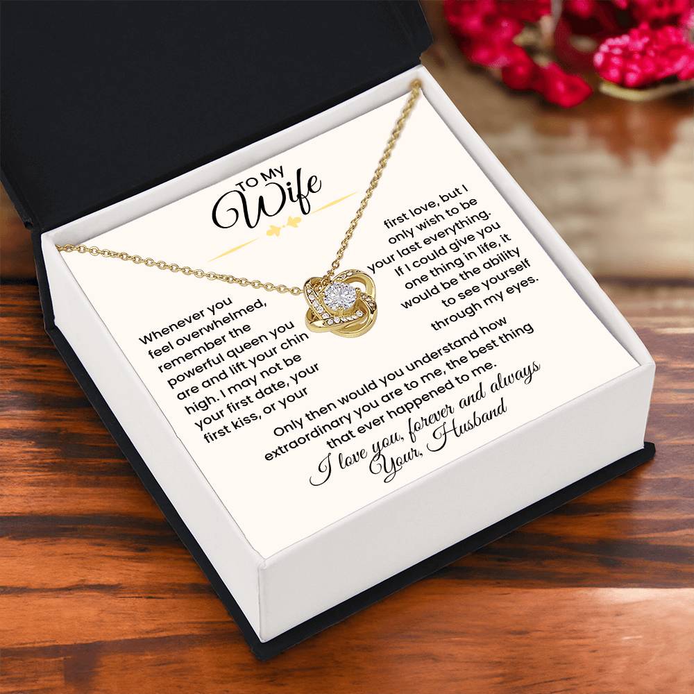 Wife- Love Knot Necklace – Eternal Love and Devotion (139)