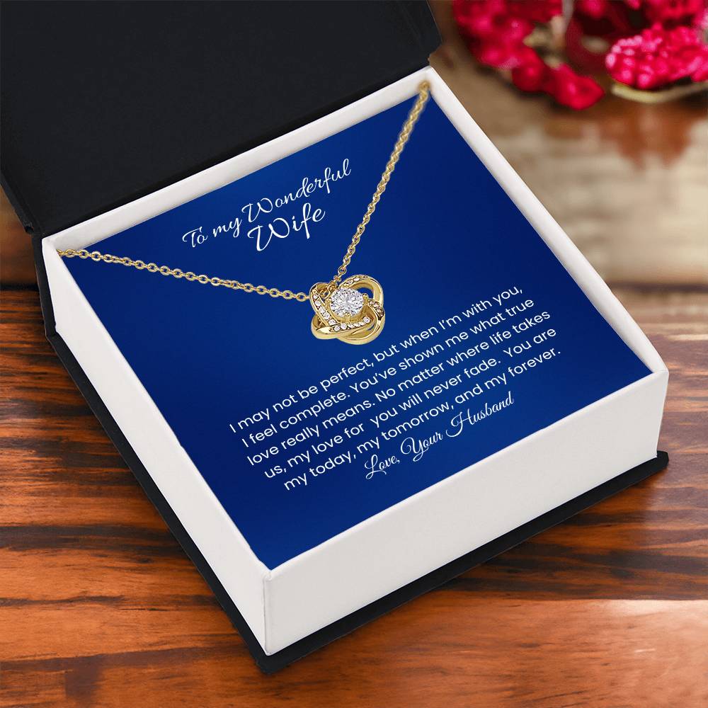 Wife – Love Knot Necklace, Unbreakable Bond (29)