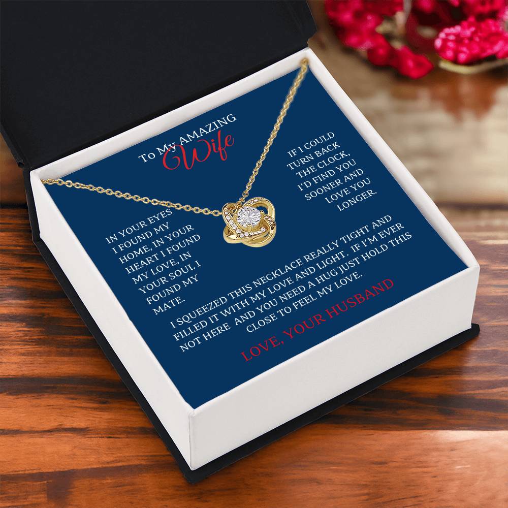 Wife- Love Knot Necklace – Eternal Love (75D)