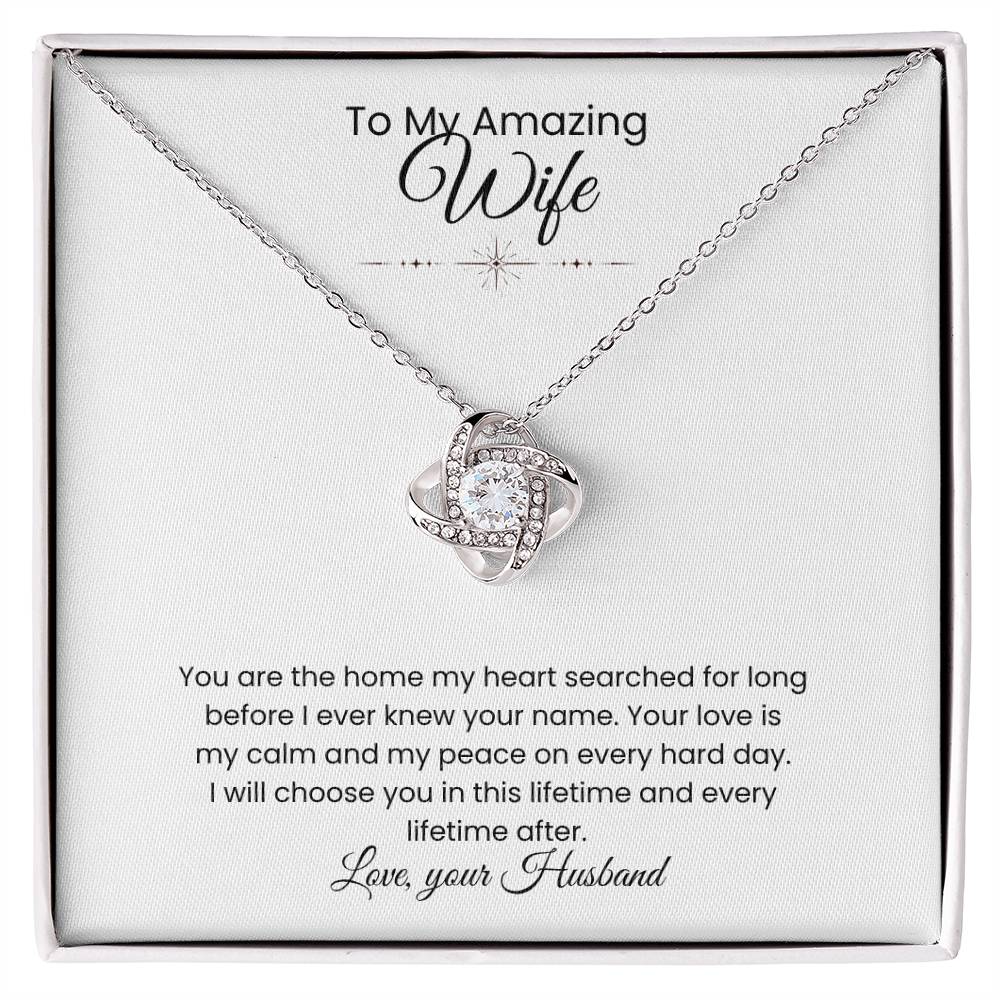 Wife- Love Knot Necklace – Eternal Love (192)