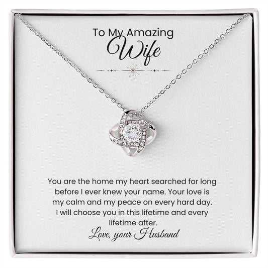 Wife- Love Knot Necklace – Eternal Love (192)