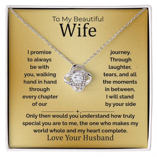 To My Wife Love Knot Necklace – Gift From the Heart (133)
