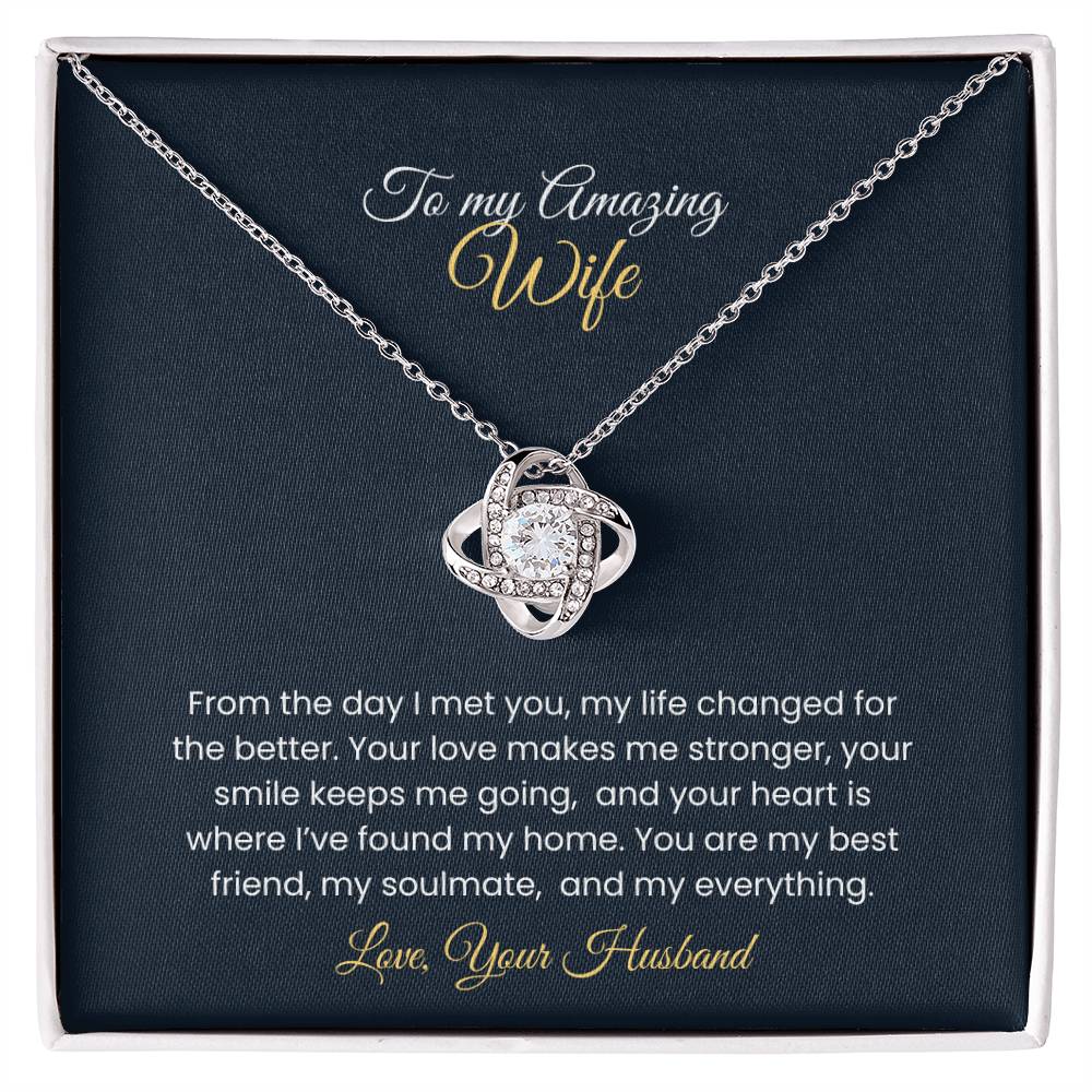 Wife Love Knot Necklace – Eternal Love Gift (26)