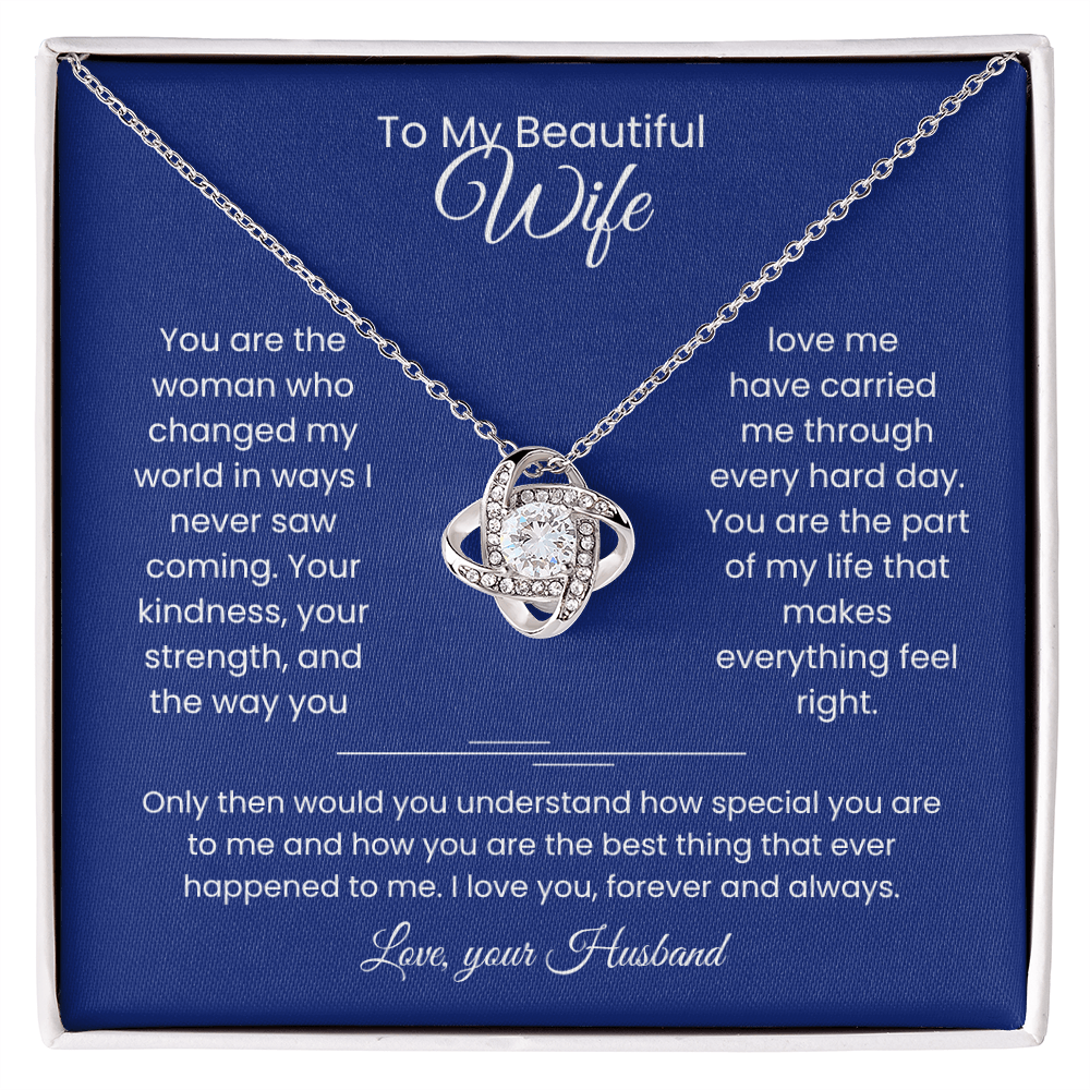 Wife- Love Knot Necklace – Eternal Love (188)